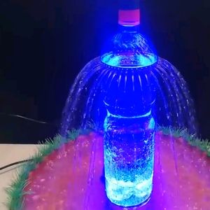 artificial water bottle decoration waterfall