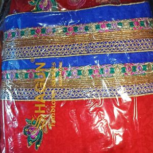 Red Party Wear Saree