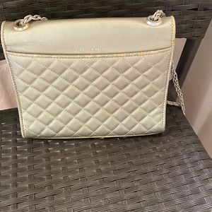 Flat Price 300 Dull Metallic Gold Handbag