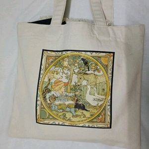 Vintage Inspired Canvas Tote Bag