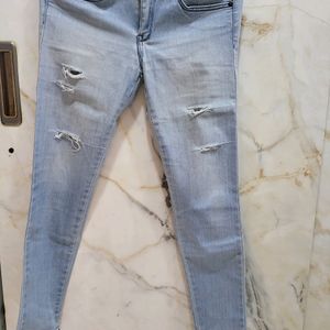 Brand New  Blue Torned Jeans