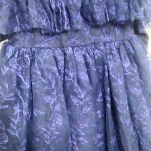 Navy Blue Frock Of 3 To 4 Years