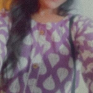 PURPLE SHORT KURTI