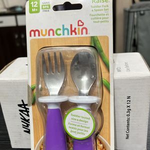 Munchkin Toddler Fork And Spoon Set