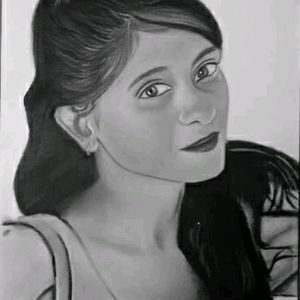 Beautiful Girl Handmade Draw Work