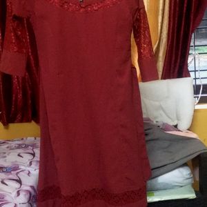 Red Colour Women Dress