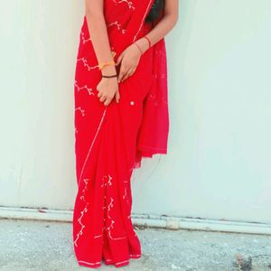 Beautiful Red Saree