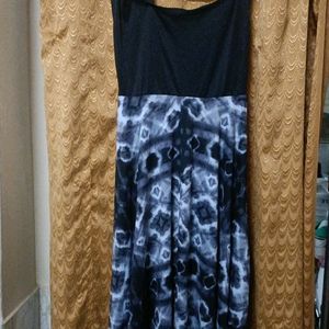 Black & Gray Western Wear Maxi 👗 Dress For Women