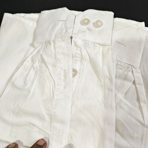 Pure White Full Sleeves Shirt 40 Size