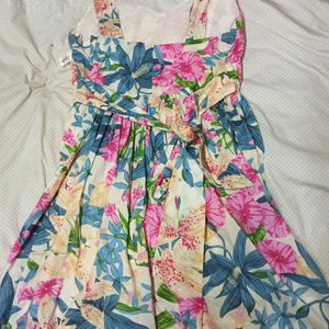 Floral Multi Colour Mini Dress Beachy Girly