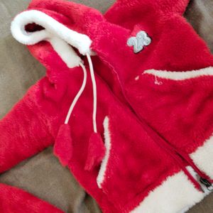 Santa Woolen Dress Set For Infants