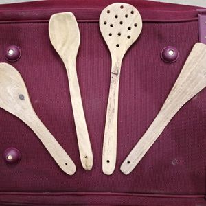 Wooden Serving Spoon Set Of 6