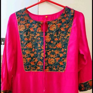 Embroidery Kurta Set With Free Gift 🎁