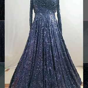 Designer Gown Navy Blue