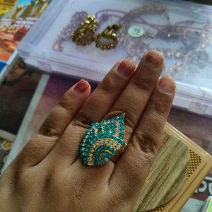 Jhumkas And Ring Combo