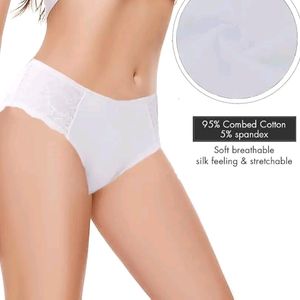 Womens Underwear Cotton Bikini Panties Lace Soft