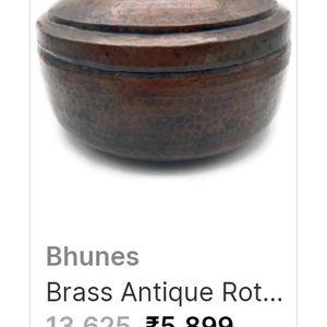 Pure Brass Antique Roti Box