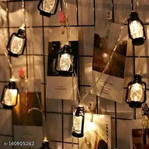 Black Lantern Fairy String Light For Home Decorati