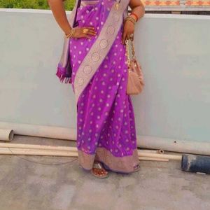 Purple Saree