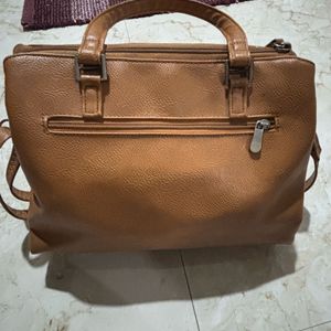 Baggit Mustard Satchel Bag Medium Size