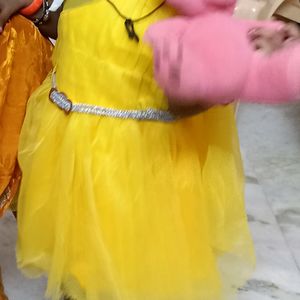 Diwali Offer Pretty Yellow Frock