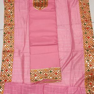 Light Pink Beautiful Suit With Heavy Dupatta