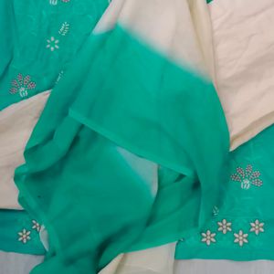 Full Set Cotton Sudi Pant And Dupatta