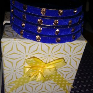 stylish Blue Bangles And Bracelets