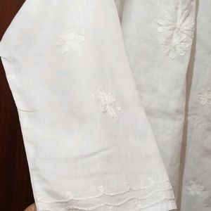 White Chikankari Kurti