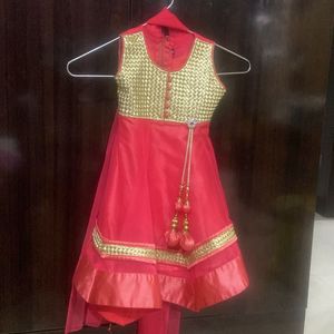 Kids Anarkali Suit With bottom and dupatta