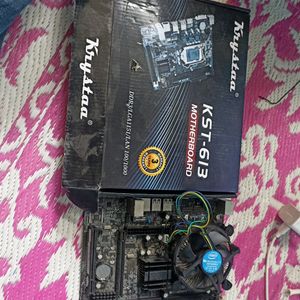 Desktop Pc Motherboard With Processor + Fan