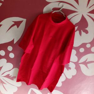 Carlo Plain Red Tshirt For Men