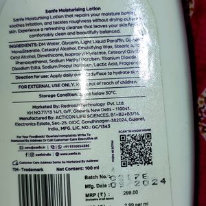 Sanfe Moisturising Lotion