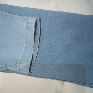 Height Waist Light Blue Jeans