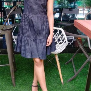 Checkers Black Dress