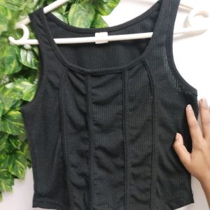 Black Corset Type Top