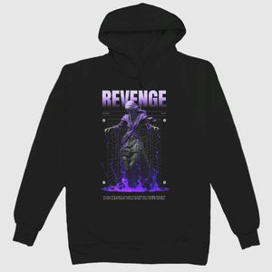 Print Black Hoodies