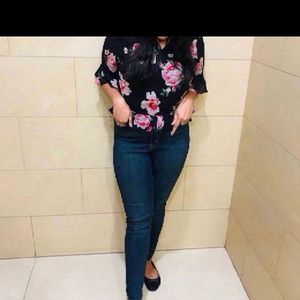 Flower Print Top