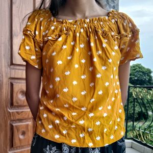 Pure Cotton Yellow Top