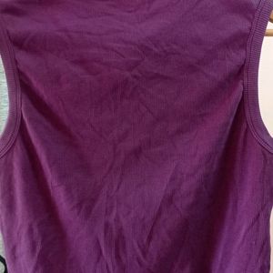 Beautiful Purple Colour Tank Top