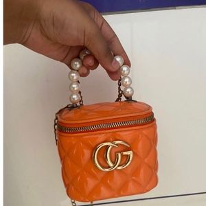 orange sqaure bag