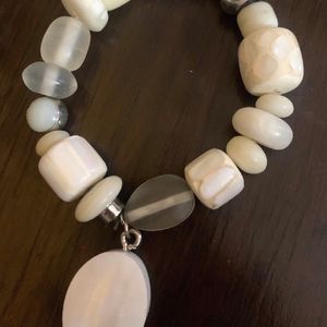 White Stone Bracelet