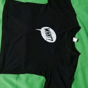 Black Crop T-shirt