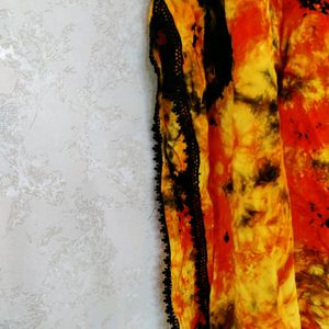 Tie Dye Lace Kurti