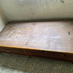 Wood Single Bed