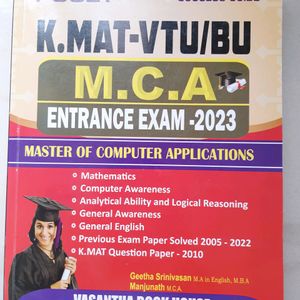 Pgcet MCA Entrance Exam Book