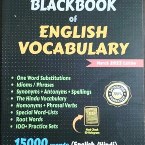 The Blackbook Of English Vocabulary