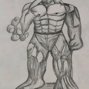 Bulky Hulk Drawing