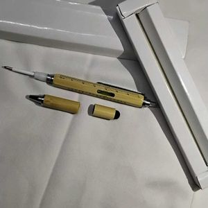 Imprinted Bamboo Multi Function Tool Pens