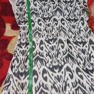 Olivia Brand Black & White Printed Dress